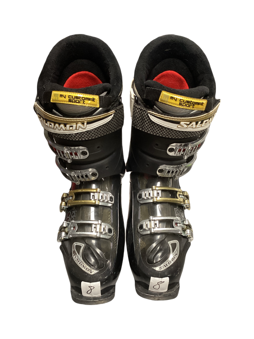 Vist Large View of Product Image Which is Used Salomon IDOL ENERGIZER 80 Mens DH Ski Boot Black 260 MP - M08 - W09