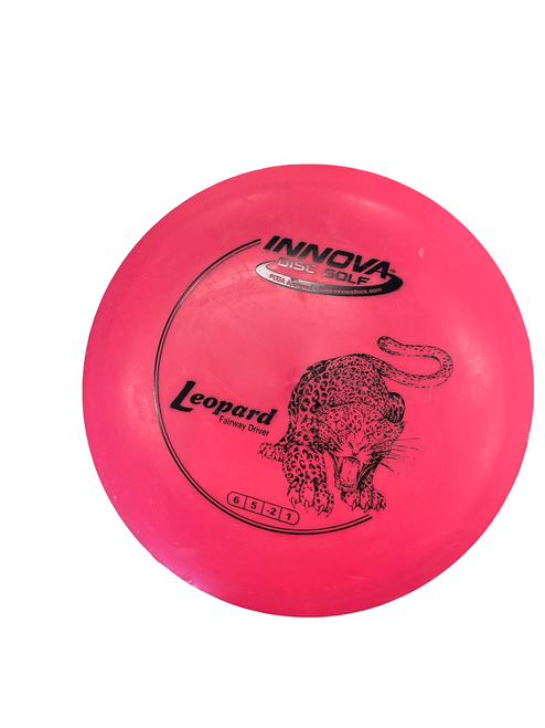 Vist Large View of Product Image Which is Used Innova LEOPARD Disc Golf Driver Pink