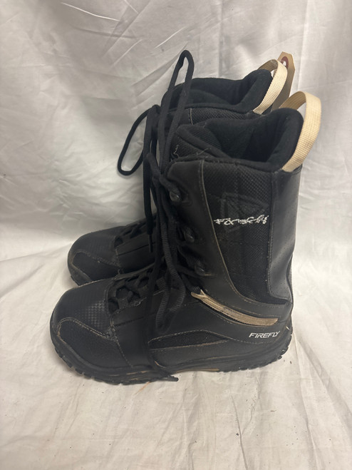 Vist Large View of Product Image Which is Used Firefly SNOWBOARD BOOTS Boys Snowboard Boots Black Junior 06