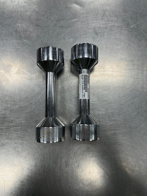 Vist Large View of Product Image Which is Used Weider Hex Dumbbell (Pair) 5 lb