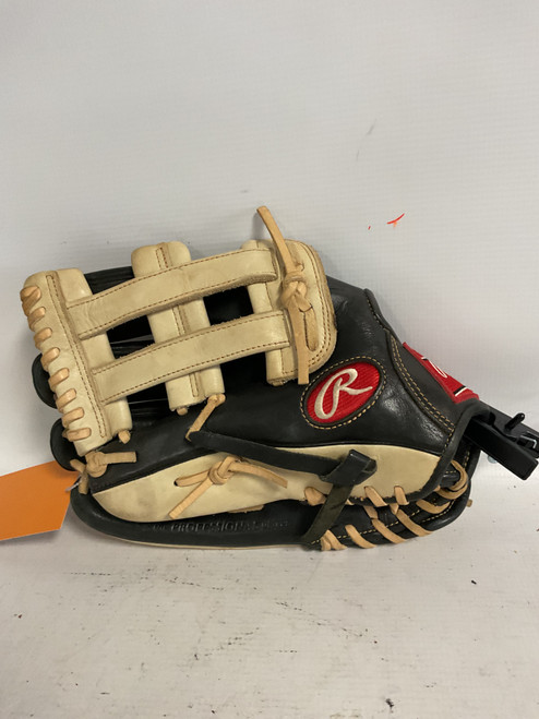 Vist Large View of Product Image Which is Used Rawlings GOLD GLOVE ELITE SERIES BB/SB Glove LH Throw Tan 12"