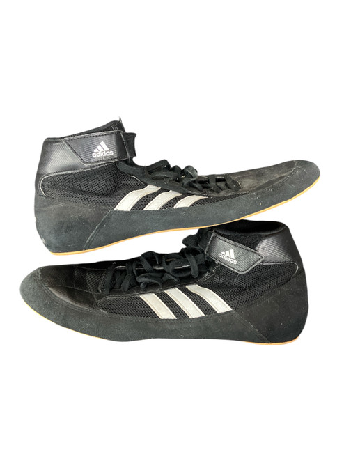 Vist Large View of Product Image Which is Used Adidas Wrestling Shoes Black Senior 11.5