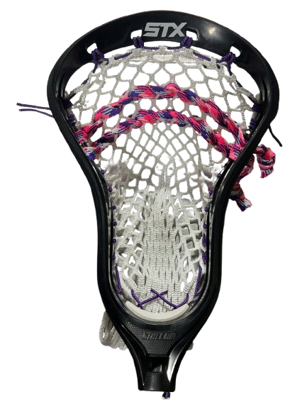 Vist Large View of Product Image Which is Used STX STX STALLION HEAD STRUNG Mens Lacrosse Head Black