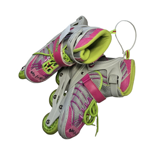 Vist Large View of Product Image Which is Used DBX ABEC 5 ADJ 1-4 SKATES Junior Rec Fitness Skates Grey Adjustable