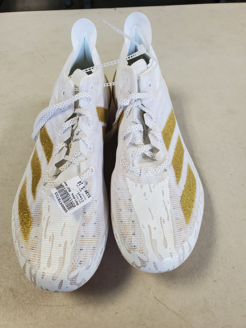 Vist Large View of Product Image Which is Used Adidas Soccer Cleats White Senior 14