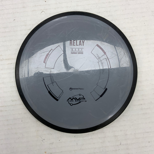 Vist Large View of Product Image Which is Used MVP NEUTRON RELAY Disc Golf Driver Grey 160g