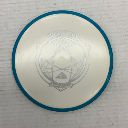 Vist Large View of Product Image Which is Used MVP FISSION RHYTHM Disc Golf Driver White 163g