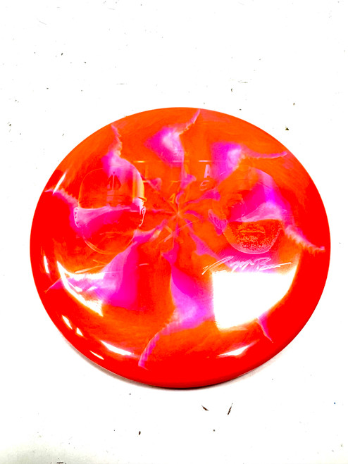 Vist Large View of Product Image Which is Used Discraft LUNA Disc Golf Putter Orange