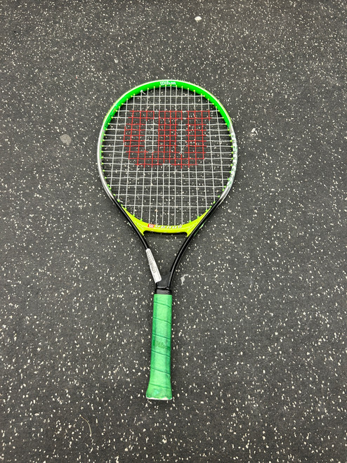 Vist Large View of Product Image Which is Used Wilson VENUS Adult Tennis Racquet Green 3 3/8"