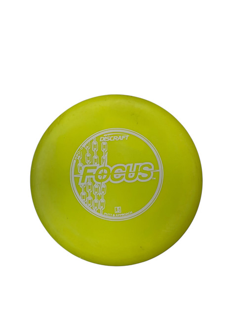 Vist Large View of Product Image Which is Used Discraft PRO D FOCUS Disc Golf Putter Yellow 174g