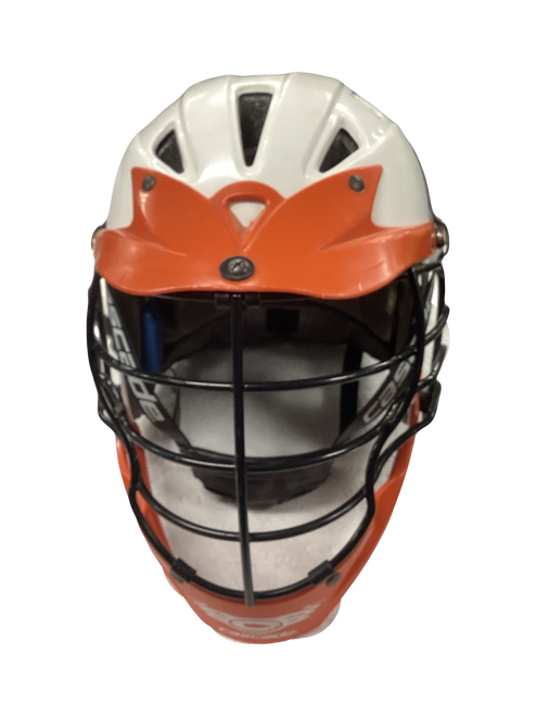 Vist Large View of Product Image Which is Used Cascade LAX HELMET Lacrosse Helmet White One Size