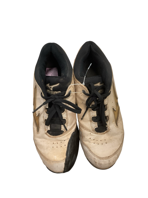 Vist Large View of Product Image Which is Used Mizuno BB/SB Cleats White Senior 9