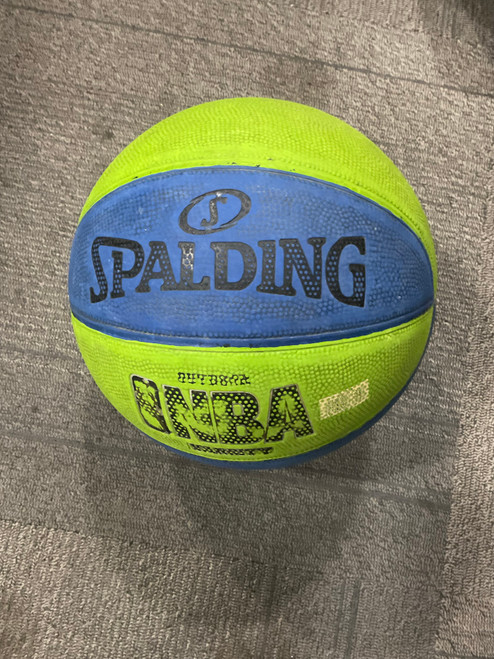Vist Large View of Product Image Which is Used Spalding NBA VARSITY Basketball Adult Outdoor Green And Royal Blue