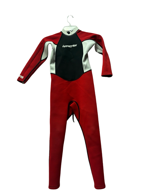 Vist Large View of Product Image Which is Used Hyperflex ACCESS 3/2mm Junior Full Suit / Wetsuit Black And Red Size 8