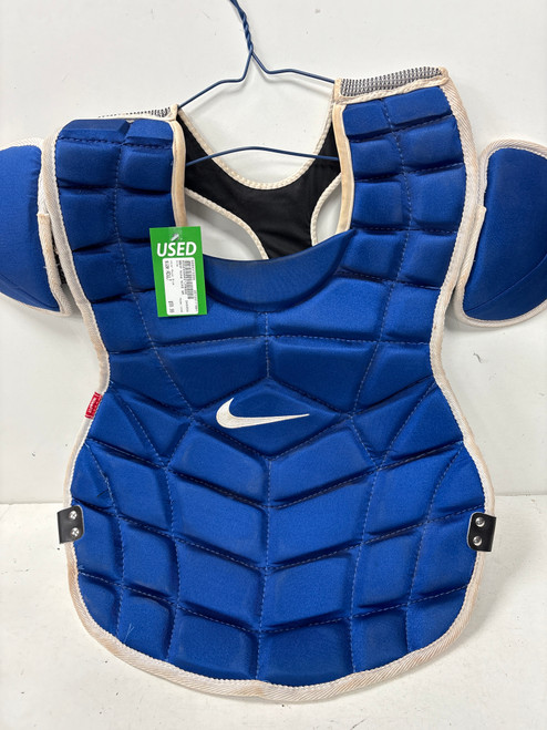 Vist Large View of Product Image Which is Used Nike NIKE Catchers Chest Protector Royal Blue Adult
