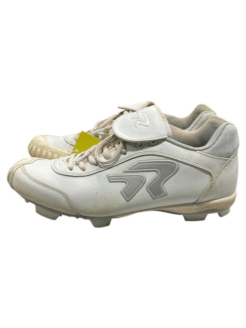 Vist Large View of Product Image Which is Used RIP-IT RINGOR FLITE BB/SB Cleats White Senior 10.5