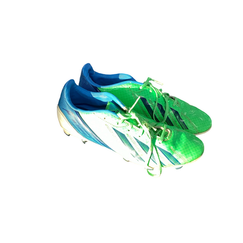 Vist Large View of Product Image Which is Used Adidas F-50 Soccer Cleats Royal Blue Senior 7.5