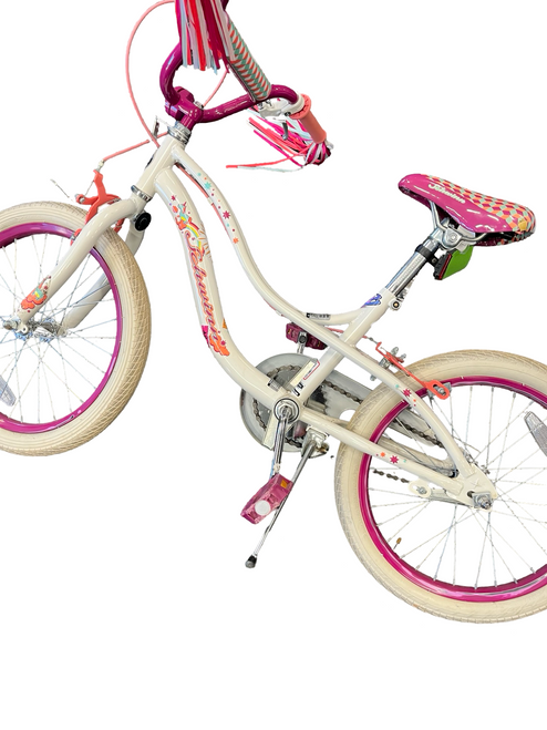 Vist Large View of Product Image Which is Used Schwinn MYTHIC BMX Bike Girls White 18"