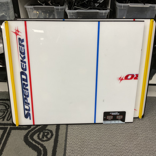 Vist Large View of Product Image Which is Used Super Decker Hockey Training Aid White/Red/Navy