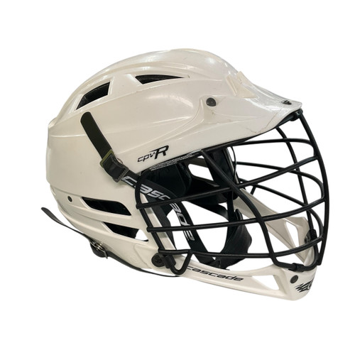 Vist Large View of Product Image Which is Used Cascade CPV-R Lacrosse Helmet White XS