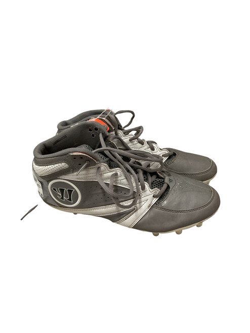 Vist Large View of Product Image Which is Used Warrior LAX Cleats Mens Grey Senior 9.5
