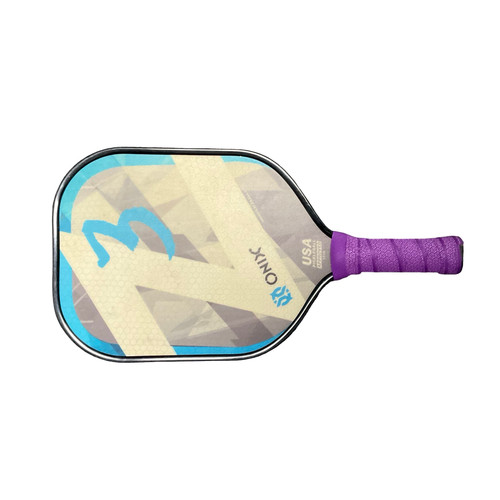 Vist Large View of Product Image Which is Used ONIX Z3 PADDLE Pickleball Racquet Carolina Blue