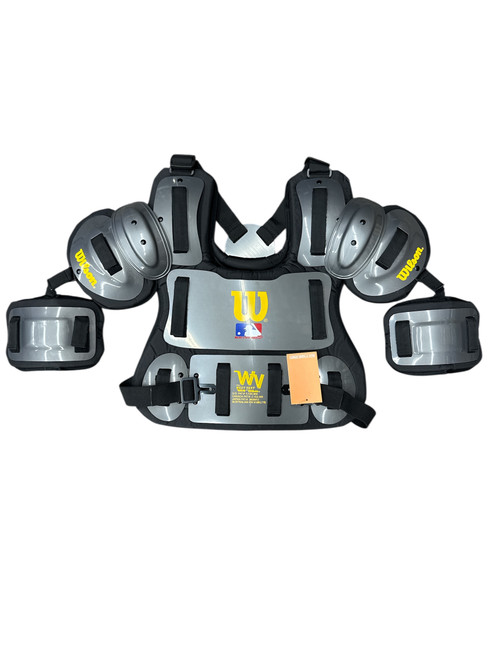 Vist Large View of Product Image Which is New Wilson The West Vest WTA 3217 CHA13 Senior Umpire Chest Protector - Grey and Black