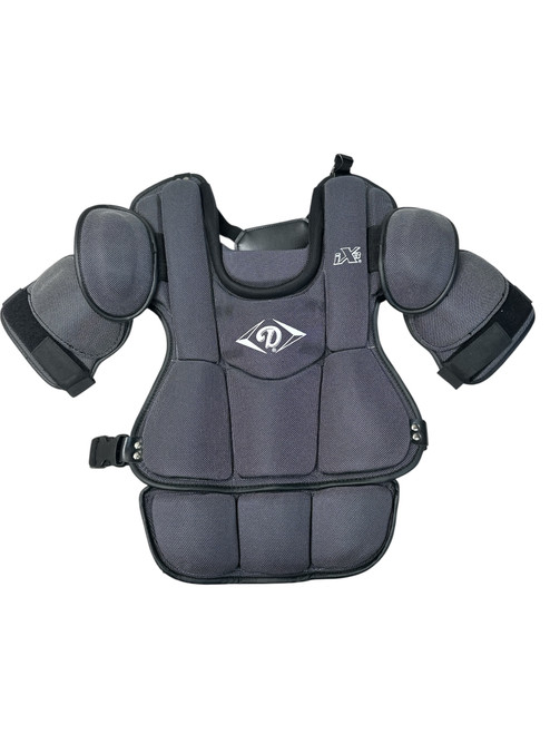 Vist Large View of Product Image Which is Used Diamond DCP-IX3 UMP Umpire Chest Protector Grey Senior