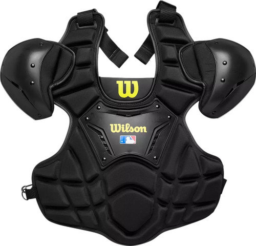 Vist Large View of Product Image Which is New Wilson Guardian WTA3220 Senior Umpire Chest Protector - Black