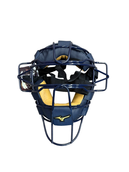 Vist Large View of Product Image Which is New Mizuno Classic Catcher’s Mask - Navy Blue