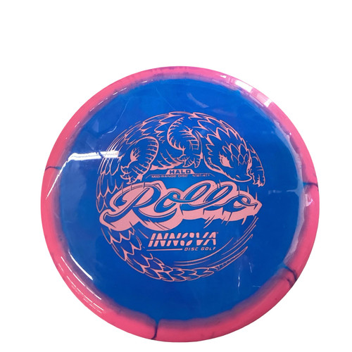 Vist Large View of Product Image Which is Used Innova HALO ROLLO Disc Golf Mid Range Royal Blue