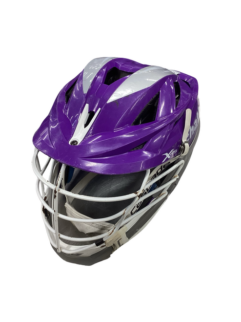 Vist Large View of Product Image Which is Used Cascade XRS Lacrosse Helmet Purple One Size
