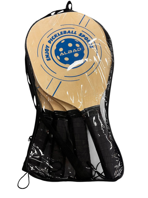 Vist Large View of Product Image Which is Used ALBAD 4 PADDLE SET Pickleball Racquet Brown