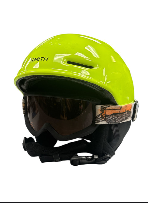 Vist Large View of Product Image Which is Used Smith Snowsport Helmet Youth Yellow SM