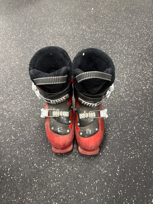 Vist Large View of Product Image Which is Used Salomon T2 Boys DH Ski Boot Red 180 MP - Y11
