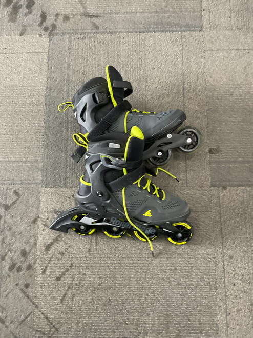 Vist Large View of Product Image Which is Used Rollerblade MICROBLADE 80 Senior Rec Fitness Skates Black Senior 10