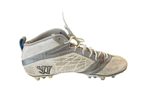 Vist Large View of Product Image Which is Used Warrior LAX Cleats Mens White Senior 13