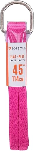 Vist Large View of Product Image Which is New 45" FLAT HOT PINK SHOELACES