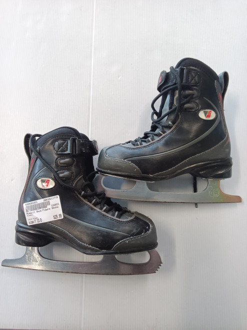 Vist Large View of Product Image Which is Used Riedell Boys Figure Skate Black Youth 13.0