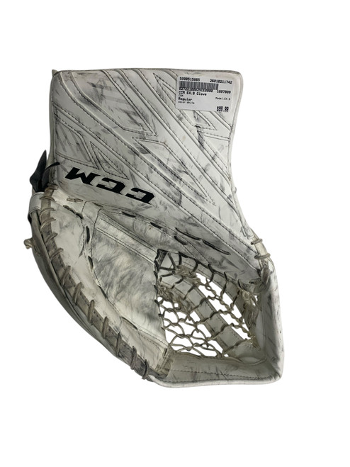 Vist Large View of Product Image Which is Used CCM E4.9 Senior Goalie Catcher White