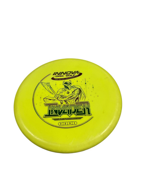 Vist Large View of Product Image Which is Used Innova INVADER Disc Golf Putter Yellow