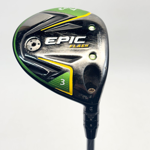 Vist Large View of Product Image Which is Used Callaway EPIC FLASH Mens Fairway Wood RH 3 Wood