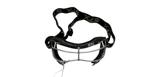 Vist Large View of Product Image Which is Used STX FOCUS XV-S Lacrosse Facial Protect Black Senior