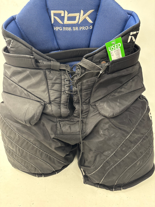 Vist Large View of Product Image Which is Used Reebok PRO Senior Goalie Pant Black SM