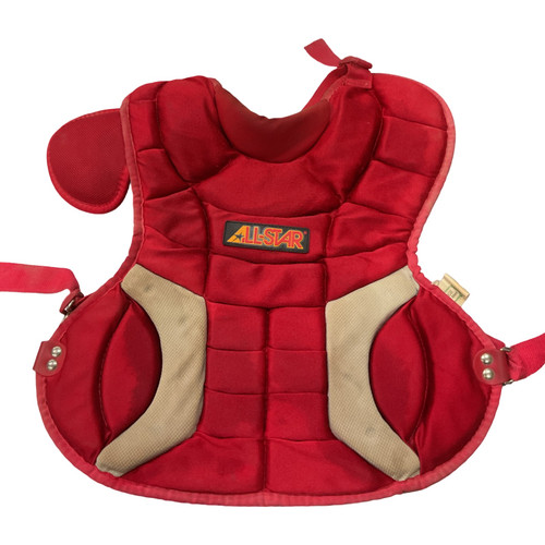 Vist Large View of Product Image Which is Used, All,-Star, Catchers, Chest, Protector, Red, Junior,