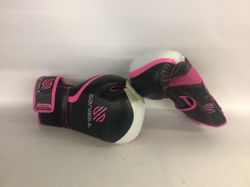 Vist Large View of Product Image Which is Used Sanabul ESSENTIAL GEL GLOVES Boxing Gloves Pink S/M
