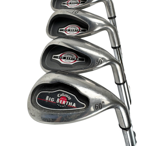 Vist Large View of Product Image Which is Used Callaway 2002 BIG BERTHA Men's RH Iron Set 4I-LW Uniflex Steel Shaft