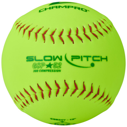 Vist Large View of Product Image Which is Champro ASA/USA Softball 12" Slow Pitch Durahide Cover .52 COR #CSB24Y