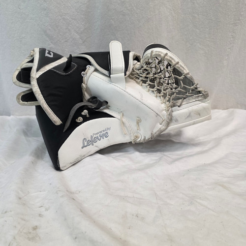 Vist Large View of Product Image Which is Used CCM PREMIER R1.9 Senior Goalie Catcher White