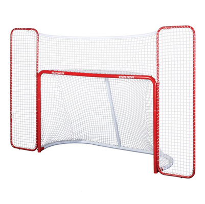 Vist Large View of Product Image Which is New Bauer PERF HOCKEY GOAL W BACKSTOP Hockey Goals/Nets